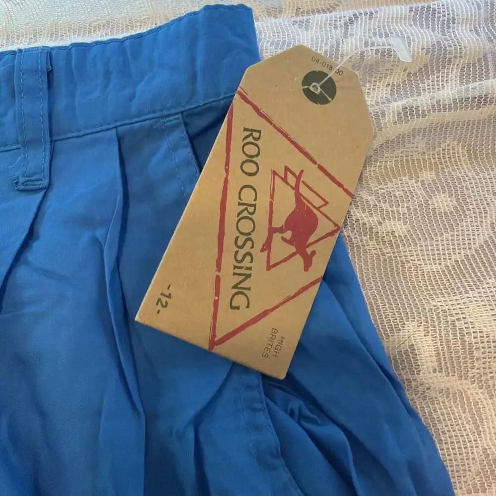 Roo Crossing 90’s Vntge 100%Rayon Silk Feel Wide Straight Legs Boho Resort Wear